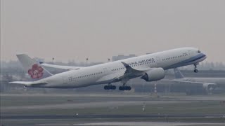 4K 4 Beautiful A350 Departures  Amsterdam Airport Schiphol Plane Spotting [upl. by Kcyrred108]