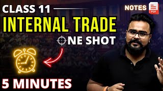 INTERNAL TRADE class 11 ONE SHOT  business studies chapter 10  Gaurav Jain [upl. by Anelem]