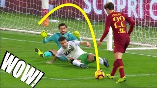 Zaniolo scores his first Serie A goal with a stunning lob Totti Style [upl. by Castro]