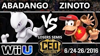 CEO 2016 Smash 4  Abadango Mewtwo PacMan vs Pulse  Zinoto Diddy Kong SSB4 Losers Semis [upl. by Ennovoj201]