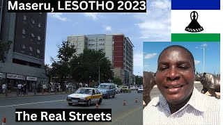 MASERU LESOTHO 🇱🇸 2023 REAL STREETS Raw Unfiltered Video [upl. by Aetnuahs]