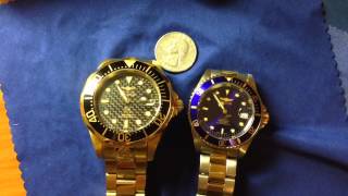 Invicta Grand Diver and Invicta Pro Diver Quick Comparison [upl. by Acirrej]