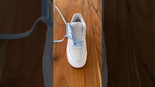 How to Bar Lace Nike Air Force 1 Shoelace Tutorial [upl. by Nevek]