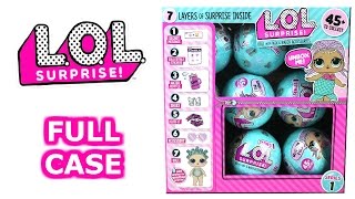 LOL Surprise Blind Box Lil Outrageous Littles Full Case Unboxing Series 1 Wave 2 Blind Balls [upl. by Attennhoj]