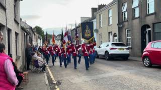 Drumderg Loyalists Keady clip 1  Dunloy Accordion band parade 2024 [upl. by Idnac]