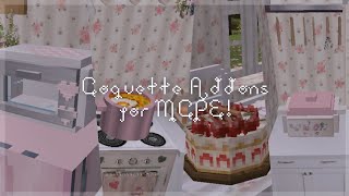 Coquette Addons for MCPE 120 🎀🪷 [upl. by Yenruoj]