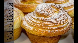 Cruffins  delizioso abbinamento tra croissant e muffin  fatto in casa  Video Ricetta [upl. by Fi]