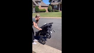 How to Unfold the BOB Gear Alterrain Pro Jogging Stroller [upl. by Nennarb]