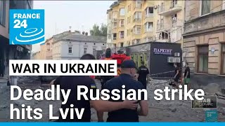 Ukraines Zelensky calls for support for longrange strikes after Lviv attack • FRANCE 24 English [upl. by Stromberg267]