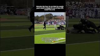 A man runs on the field during a college football game and is forcefully tackled by security shorts [upl. by Placido]