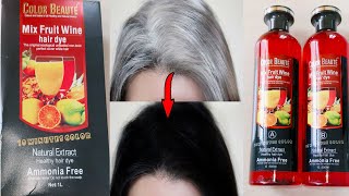 Color beaute mix fruit wine hair dye review  Mix fruit wine hair dye how to use  Beaute hair color [upl. by Barry]