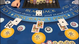 Blackjack  450000 Buy In  EPIC HIGH LIMIT ROOM WIN GETTING DOUBLE BLACKJACK amp PERFECT PAIRS [upl. by Noyart]