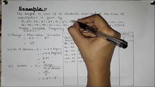 lecture6 Frequency Distribution Frequency Solved example of frequency distribution [upl. by Nirtiac]