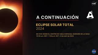 Eclipse Solar Total 2024 EN VIVO [upl. by Enyalahs]