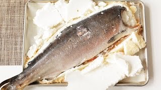 Rezept Lachs in Salzkruste selber machen [upl. by Ecienaj245]