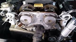 Timing chain mercedes w203 m271 c180 kompressor engine progress [upl. by Reniti]