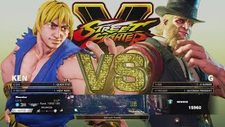 Street Fighter 5  Ken vs G [upl. by Edak]