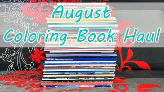 August Coloring Book Haul  2024 [upl. by Fatsug]