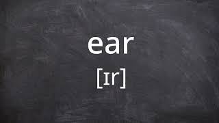 EAR Pronunciation in American English [upl. by Ellirpa403]