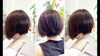 Fix a Bob Hair  Beautiful amp Creative Short Layered Bob Haircut With Graduation [upl. by Doxia]