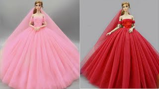 Barbie Doll Makeover Transformation👗💞DIY Miniature Ideas for Barbie Wig Dress Faceup and More [upl. by Mcclish506]