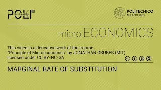 Marginal Rate of Substitution derived from video lecture by Jonathan Gruber [upl. by Jonina822]