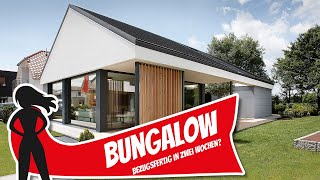 Bungalow Haustour Aufbau und Einzug in zwei Wochen  Danwood  Hausbau Helden [upl. by Atnahsal930]