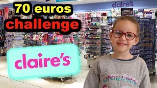 70 EUROS challenge 💶 chez CLAIRES  qua telle acheté [upl. by Annauj]