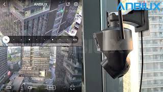 8MP 4K 10X Zoom Wifi Camera Outdoor Three Lens Double Screen AI Auto Tracking PTZ IP Camera [upl. by Einnos281]