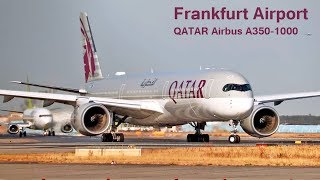 Frankfurt Airport Planespotting incl QATAR Airbus A3501000  August 2018 V1 [upl. by Bust]