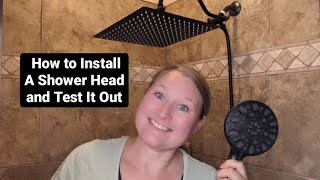 How To Replace Showerhead and Install RAIN SHOWER HEAD [upl. by Mahon205]