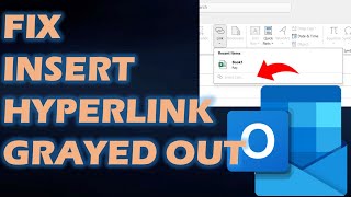 Solution  quotUnable to Insert Hyper Link in Outlookquot New Message and Replies [upl. by Dredi]