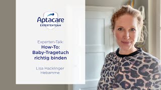 HowTo BabyTragetuch richtig binden [upl. by Yelsehc]