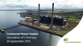 Cockenzie Chimney Demolition  HD Drone Footage  ScottishPower [upl. by Wj71]