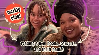 reading three new books experimental jazz concerts and thrifting for christmas 📙 READING VLOG [upl. by Chuu455]