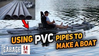 We Make a Catamaran out of PVC Sewage Pipes [upl. by Phaedra]