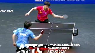 Wang Chuqin vs An Jaehyun  MTSF  2024 Asian Championship [upl. by Hanzelin]