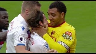 Troy Deeney vs Joe Allen  How did striker stay on pitch [upl. by Masuh883]