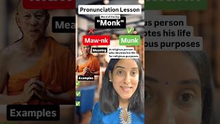 How to pronounce monk english pronunciation spokenenglish sakshitiwari [upl. by Kammerer]