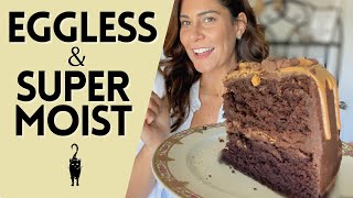 How to make SUPER MOIST VEGAN cake without eggs [upl. by Boniface]