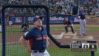 Stanton almost launches FlexBall out of Target Field [upl. by Richardson634]