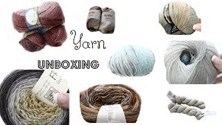 My first ever Yarn Unboxing August 2017 [upl. by Fornof]