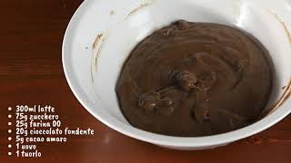 Crema pasticcera al cioccolato  ricetta dolce semplice e veloce  ideale per farcire [upl. by Ttereve]