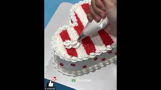 Choco Bar Ice Cream Cake chocobar heartcake cake ytshorts trending cakeideas shape [upl. by Sesylu]