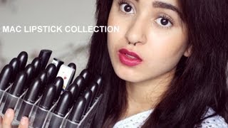 MAC lipstick collection  lip swatches  What I Call Beautiful [upl. by Akehsar]