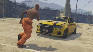 GOLPE A LA CÁRCEL ENTRO POR UNA RAMPA GIGANTE  GTA V ONLINE Los Santos Tuners [upl. by Kipp612]