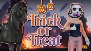 NEW halloween outfits  old friesians 🎃 Star Stable Online [upl. by Akimak]