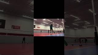 Volleyball Serve Drills Aggressive Jump Float Serving Consistency Semi Private TrainingCoach April [upl. by Rikahs547]