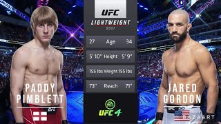 PADDY PIMBLETT VS JARED GORDON FULL FIGHT UFC 282 [upl. by Teddie942]