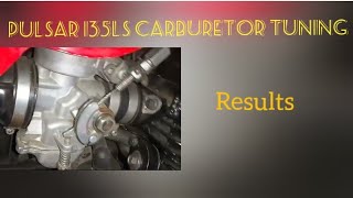 Results of Carburetor tuning done in Pulsar 135LS [upl. by Atok256]